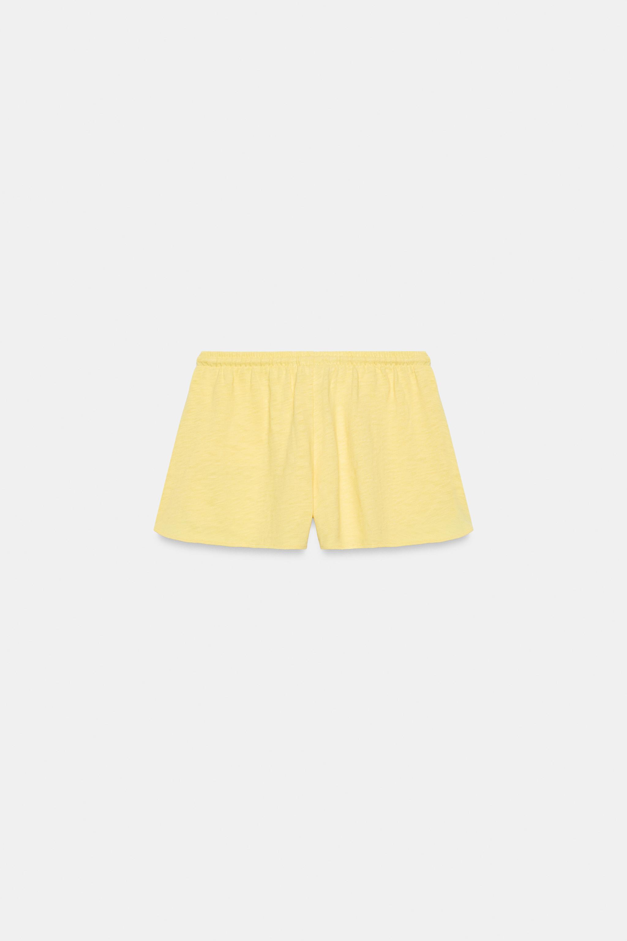 SLUB YARN DRAWSTRING SHORTS
